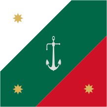 [Naval jack 1945-1994 and 2000-present. By Juan Manuel Gabino Villascán]